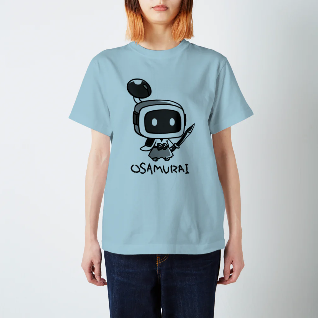 D-Oしょっぷのデスクおさむらい　モノクロ Regular Fit T-Shirt