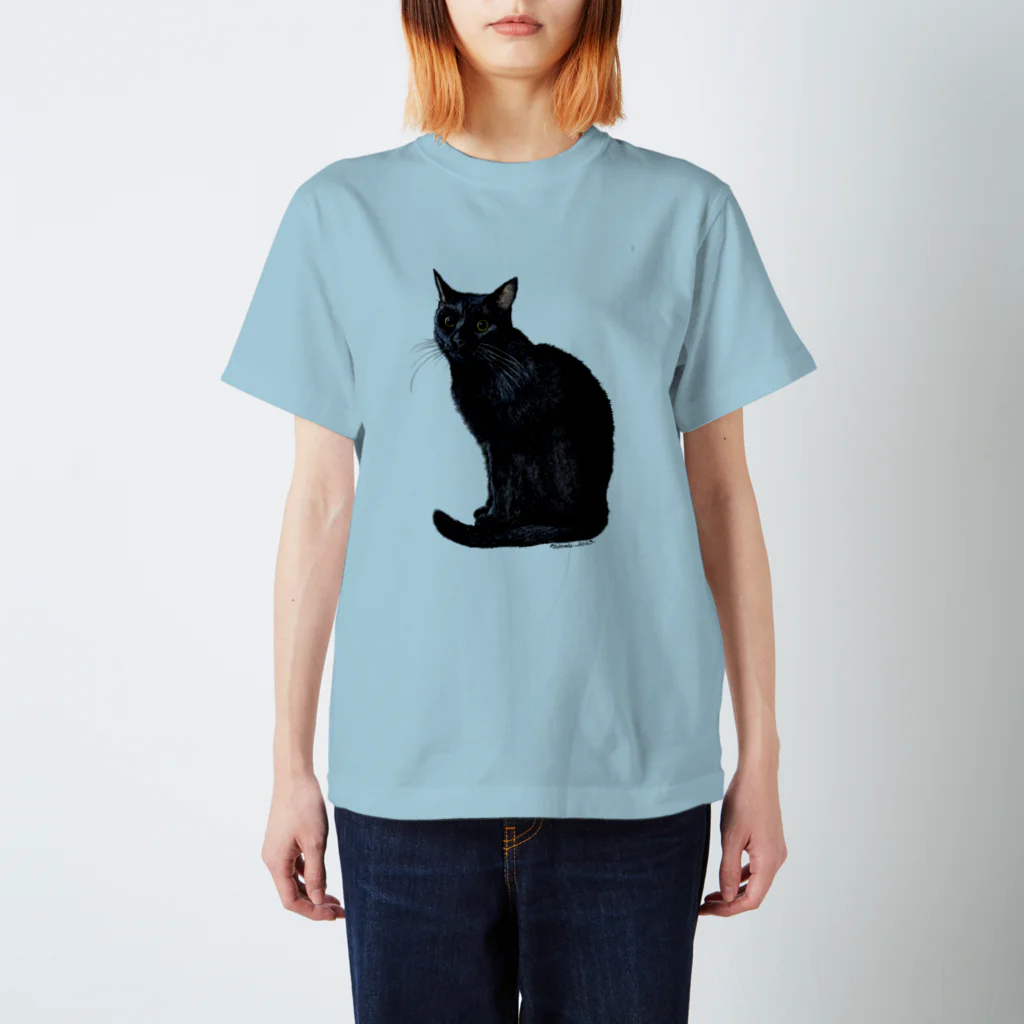 小田隆の黒猫1 スタンダードTシャツ