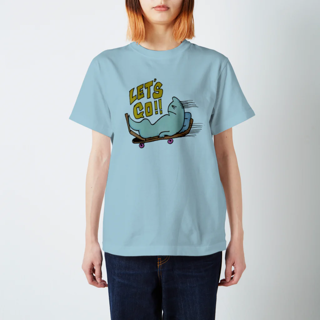 Kenji373goto shopのモクモクくん"Let's go" スタンダードTシャツ