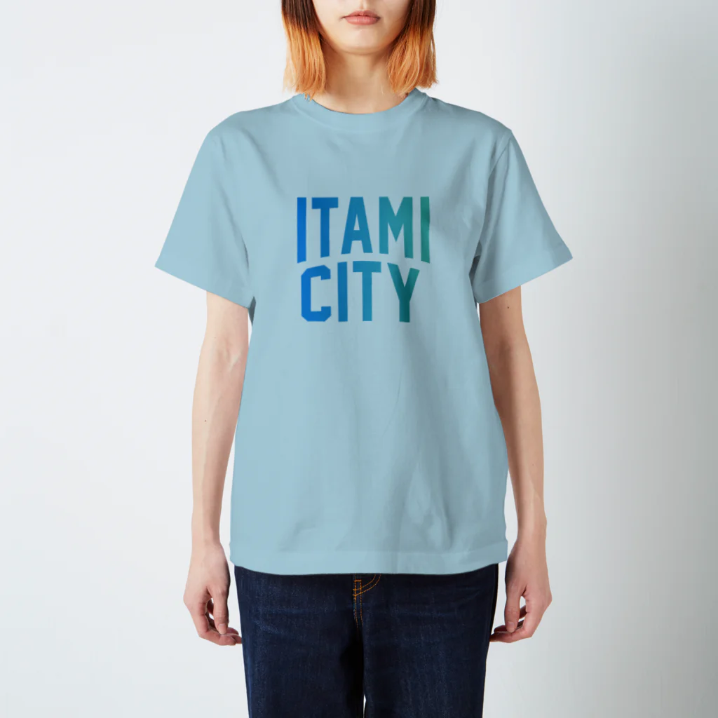 【関税込】 ロゴ コットン マンツーマンTシャツ - ブルー SOUTHBLUE Crew Neck Short Sleeve Printed Combed Cotton Men's