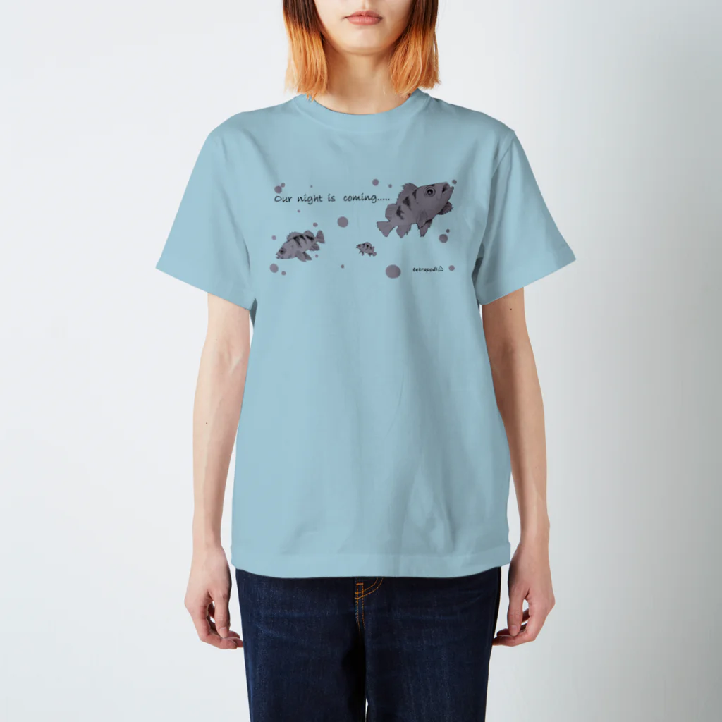 tetrapod'sのOur night  is  coming スタンダードTシャツ