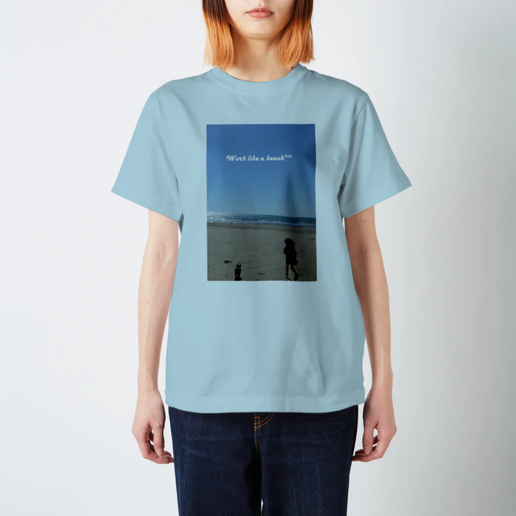 Peach OtherのWork like a beach スタンダードTシャツ