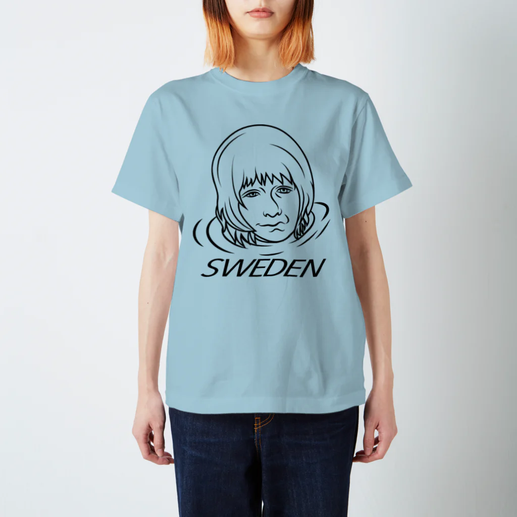 AMAZING LANDのスウェーデンの少年A スタンダードTシャツ