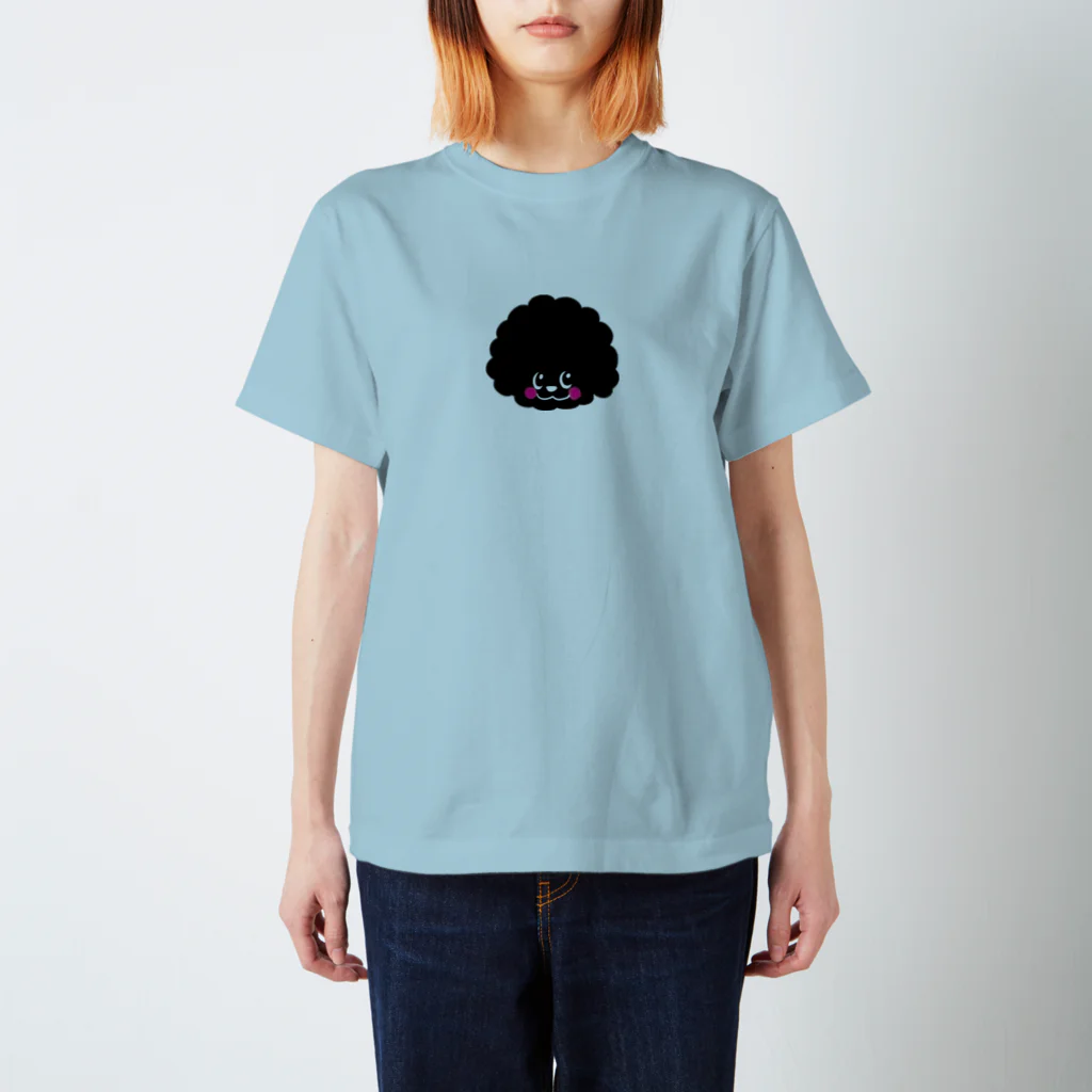 Yellow Ribbon Dog Shopの黒プーぷぅちゃん Regular Fit T-Shirt