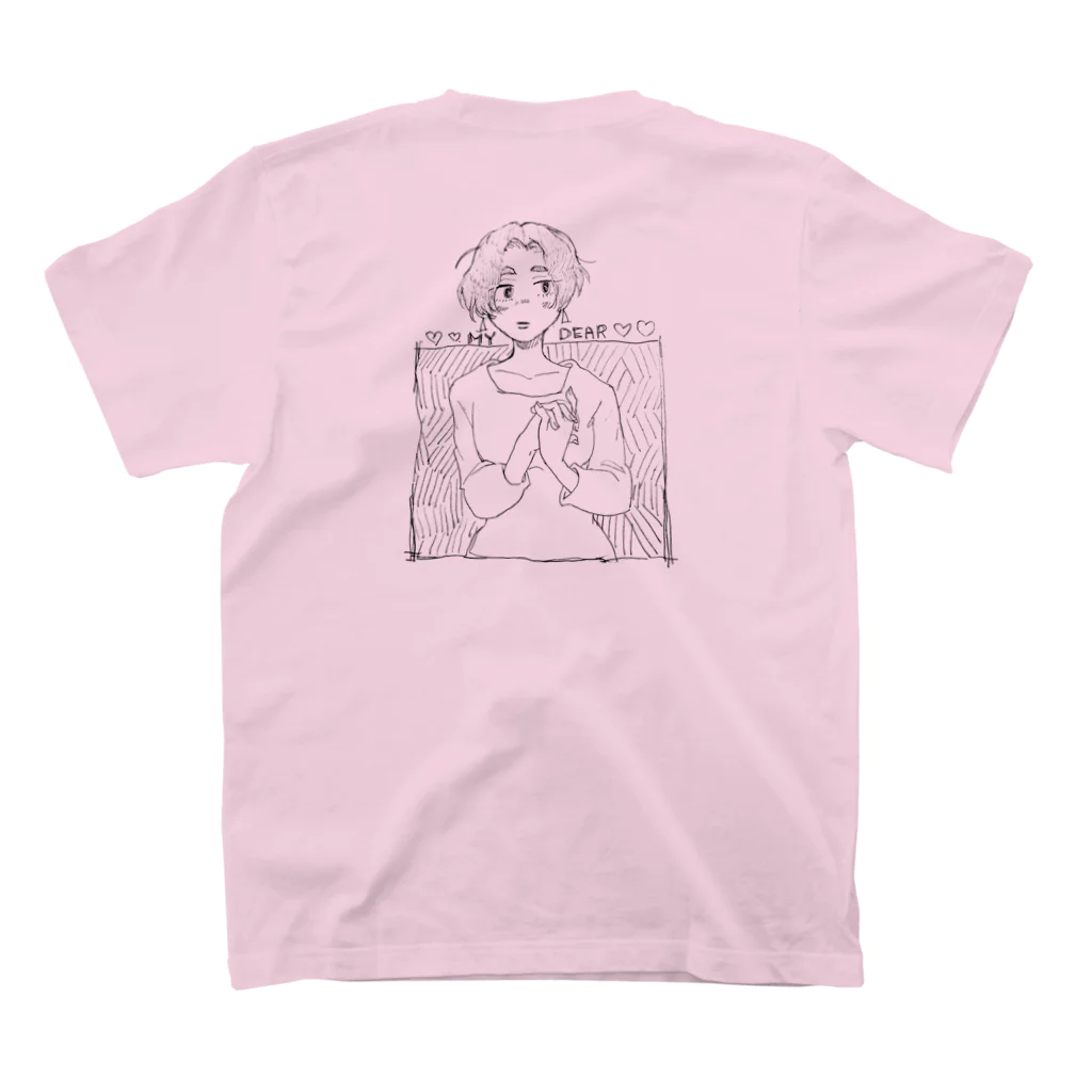 あとのショートヘアーの女の子。 スタンダードTシャツの裏面