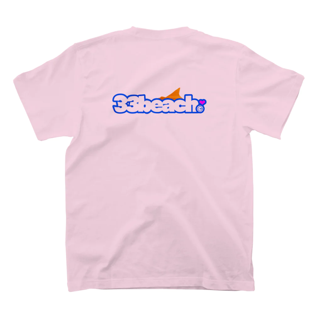 🌊サザン©オールスターズ 🏖( 33beach©❤Tシャツ )の33beach©❤ Tシャツ※背面プリント 티셔츠の裏面