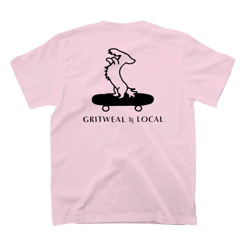 GRITWEAL ≒ LOCALの【ブランド立ち上げ記念SALE】GRITWEAL Logo ライトピンク スタンダードTシャツの裏面