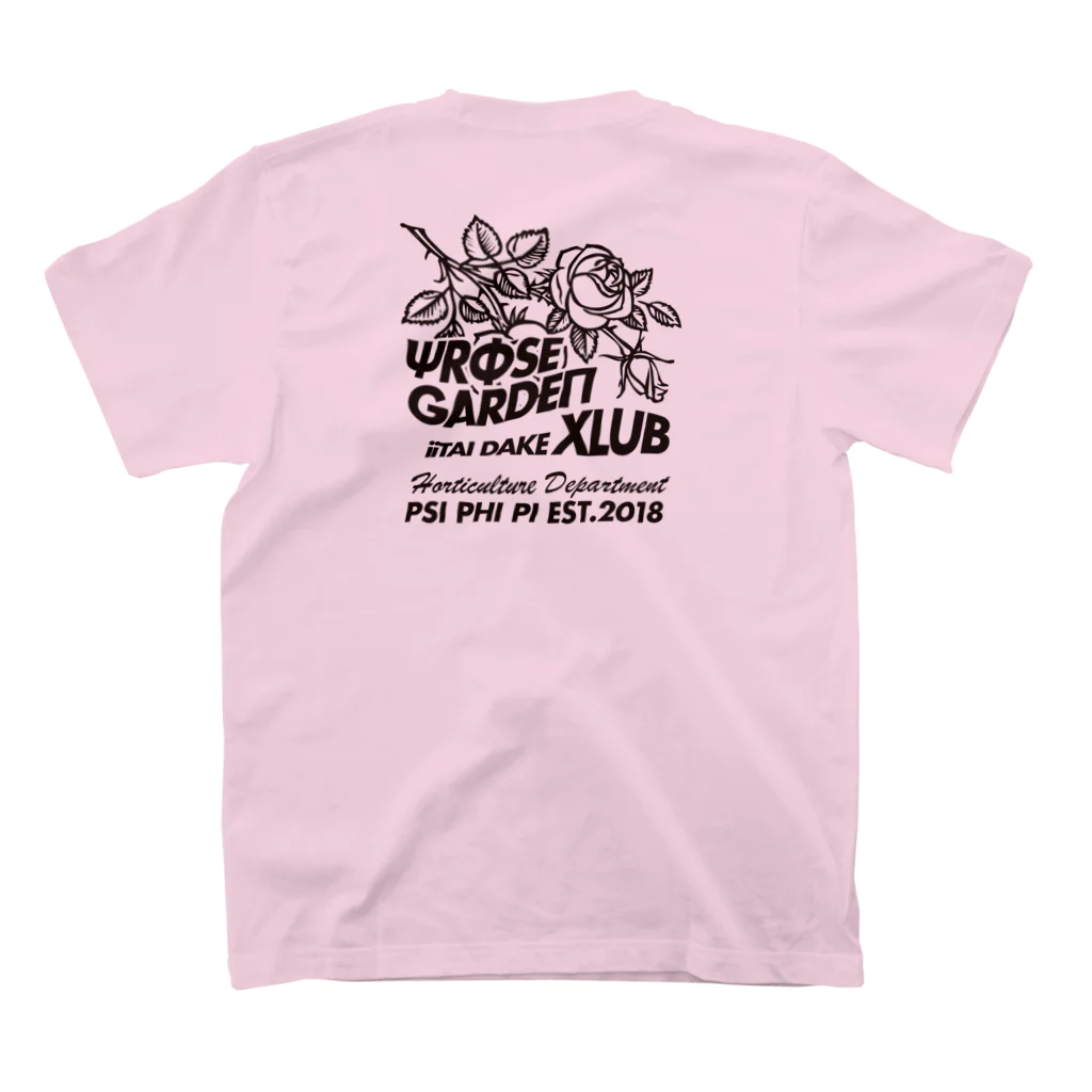 Samurai GardenサムライガーデンのΨΦΠ園芸クラブ スタンダードTシャツの裏面