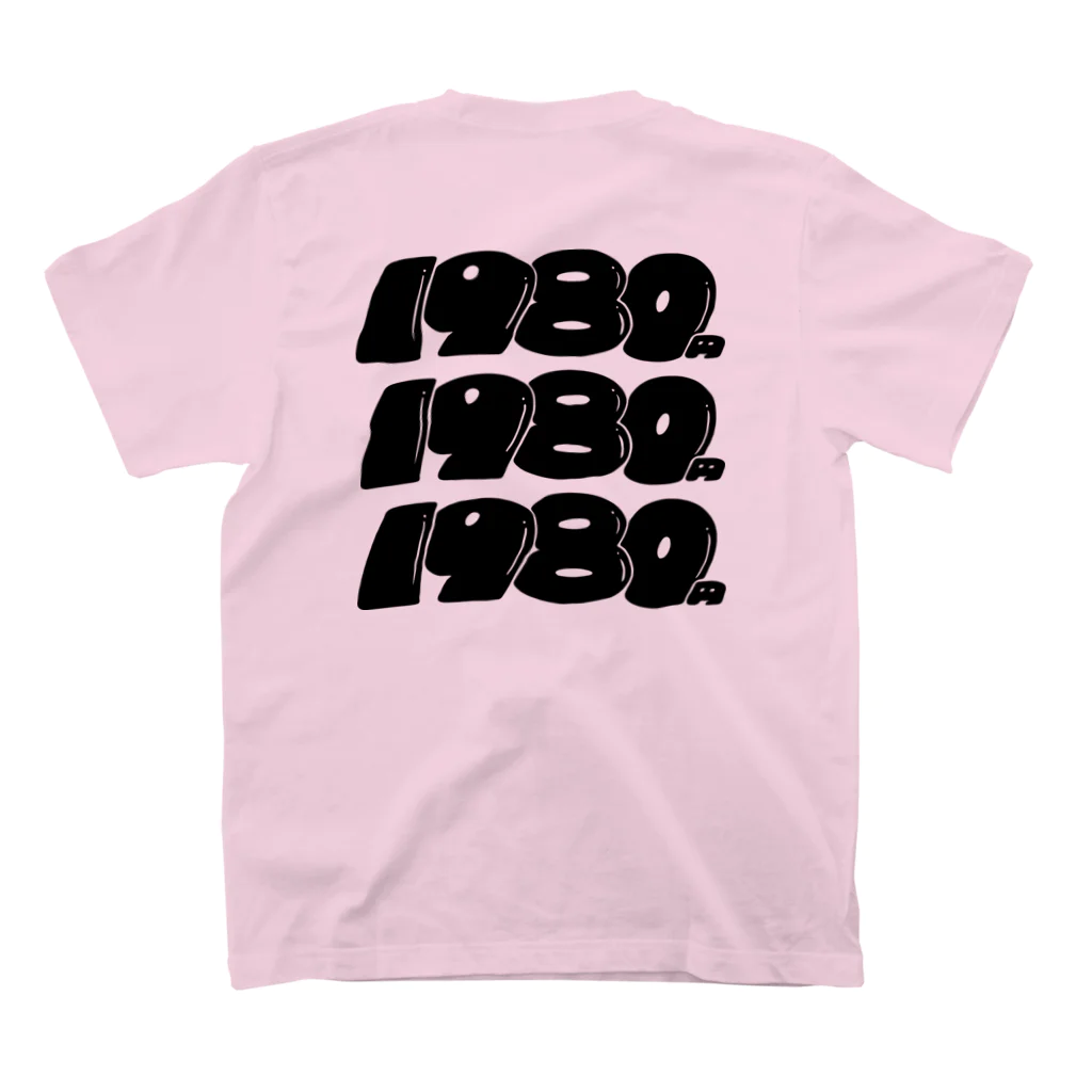 1980YENの1980YEN／蟹君 スタンダードTシャツの裏面