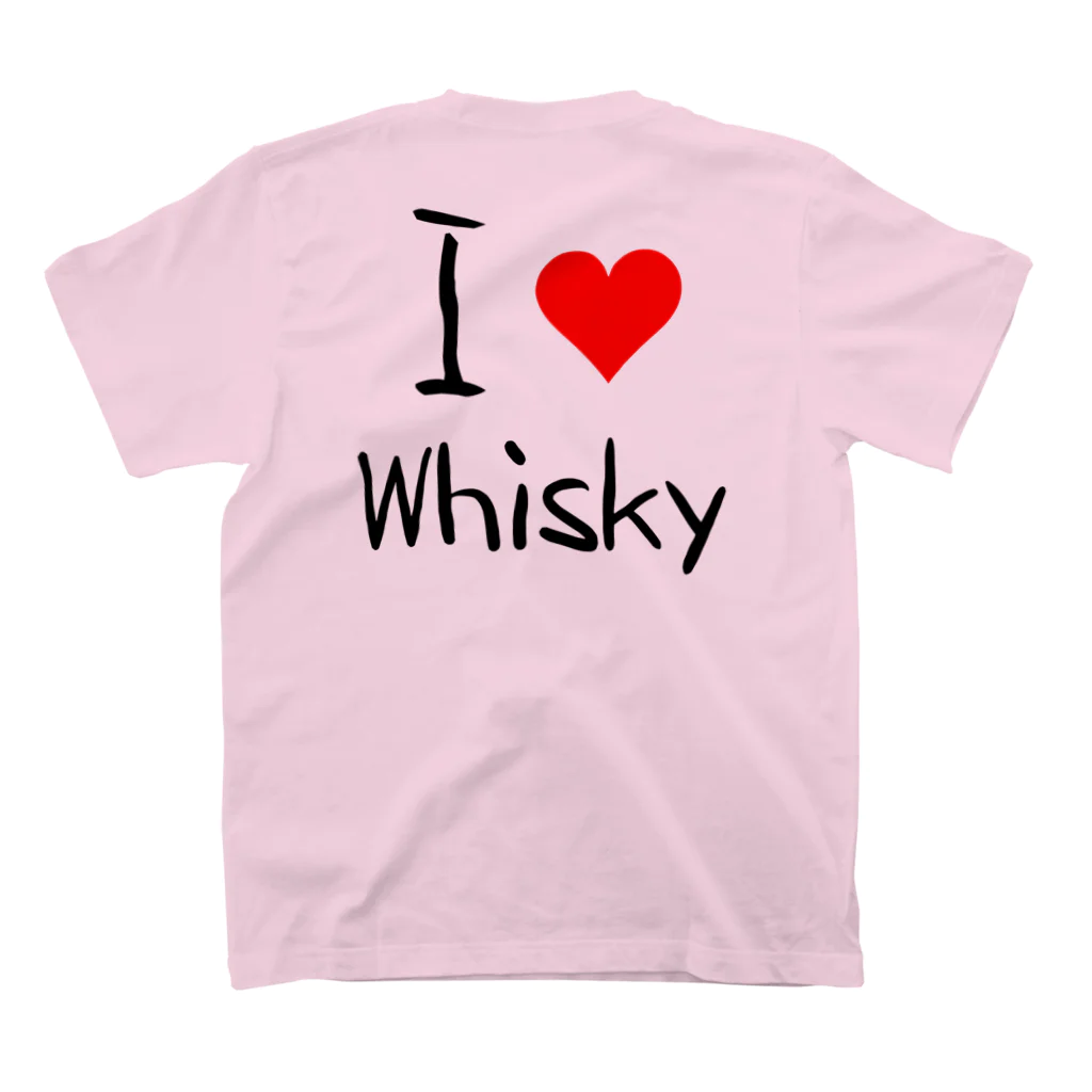 鍋谷ZのI Love Whisky Regular Fit T-Shirtの裏面