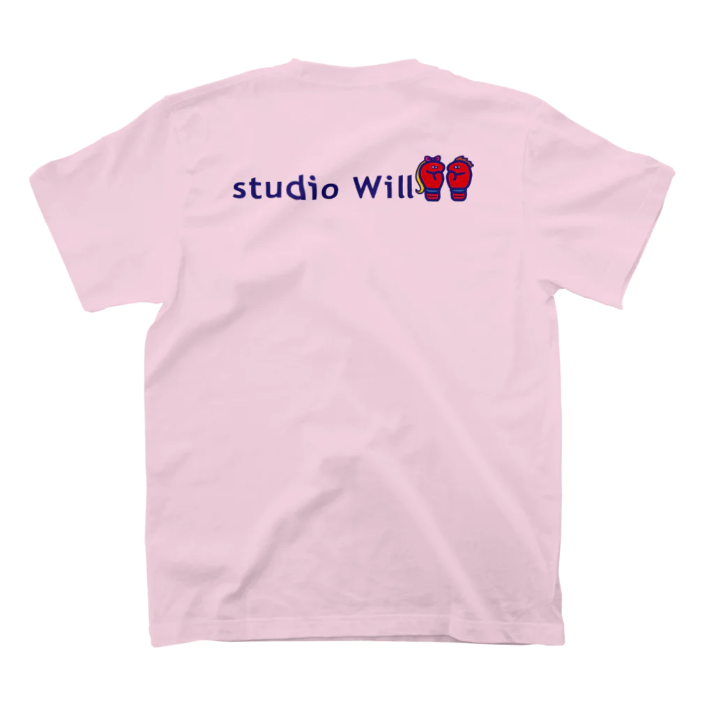 総合格闘技・フィットネス studio Willのstudio Will×INGRID オリジナルTシャツ_B2 Regular Fit T-Shirtの裏面