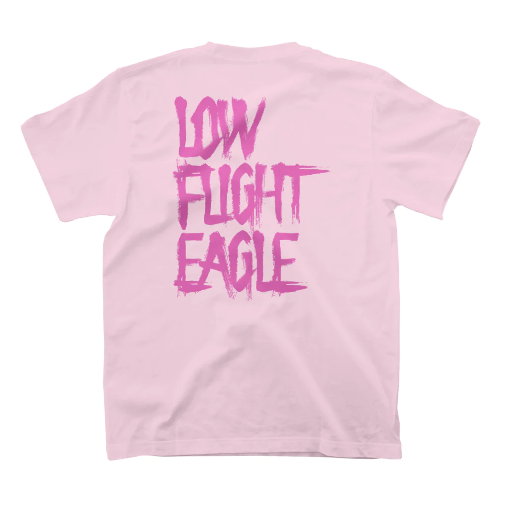 EGL online shopのLOW FLIGHT EAGLE 桃ロゴ スタンダードTシャツの裏面