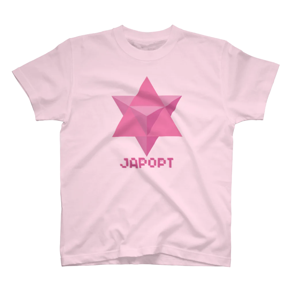 coolbeats🐝💓のJAPOPT-Star-shaped double regular tetrahedron Merkaba スタンダードTシャツ