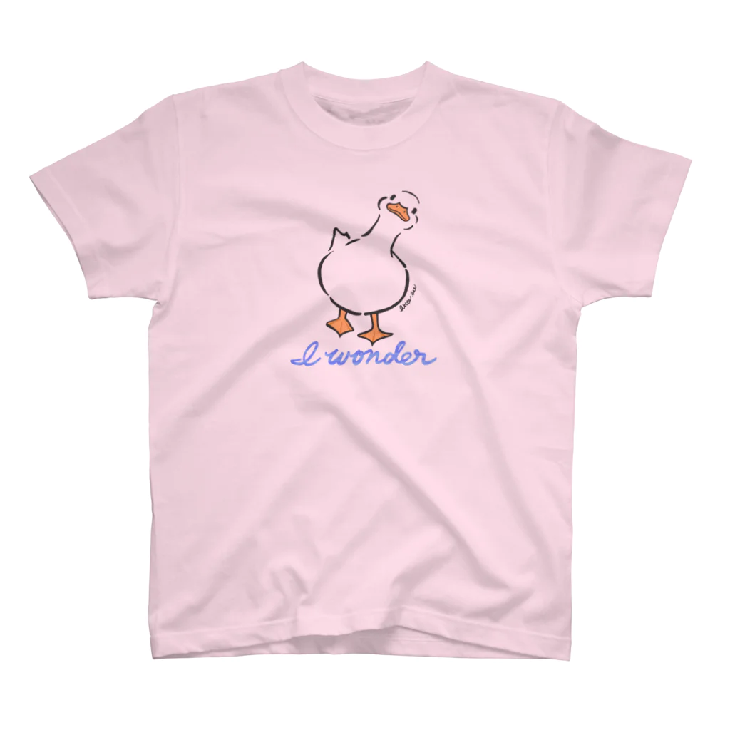 little bee リトルビーのアヒル あひる ダック duck (I wonder...) Regular Fit T-Shirt