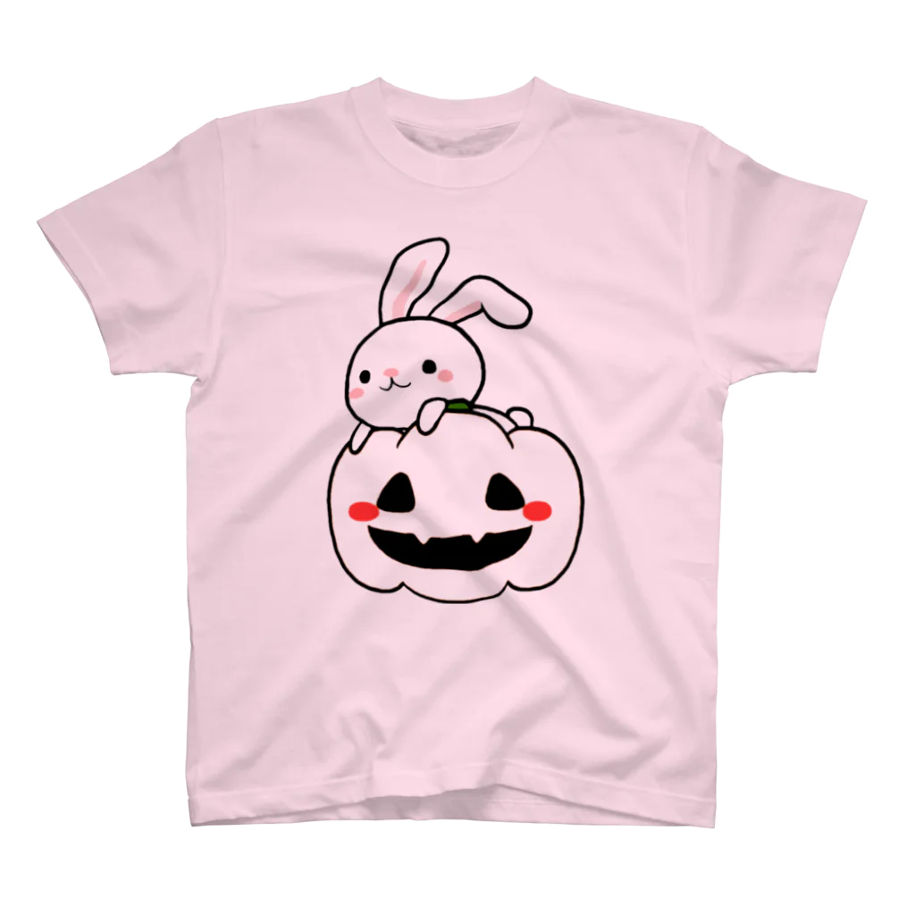 ラッキーウィンのうさぎとかぼちゃ スタンダードTシャツ