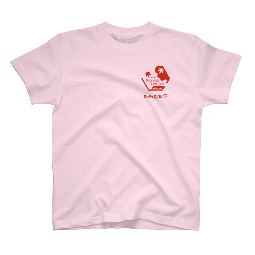 Rails Girls JapanのRails Girls Tokyo 2018 Redlogo Regular Fit T-Shirt