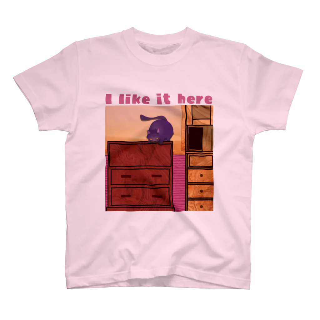 こびとの靴跡のI like it here Regular Fit T-Shirt