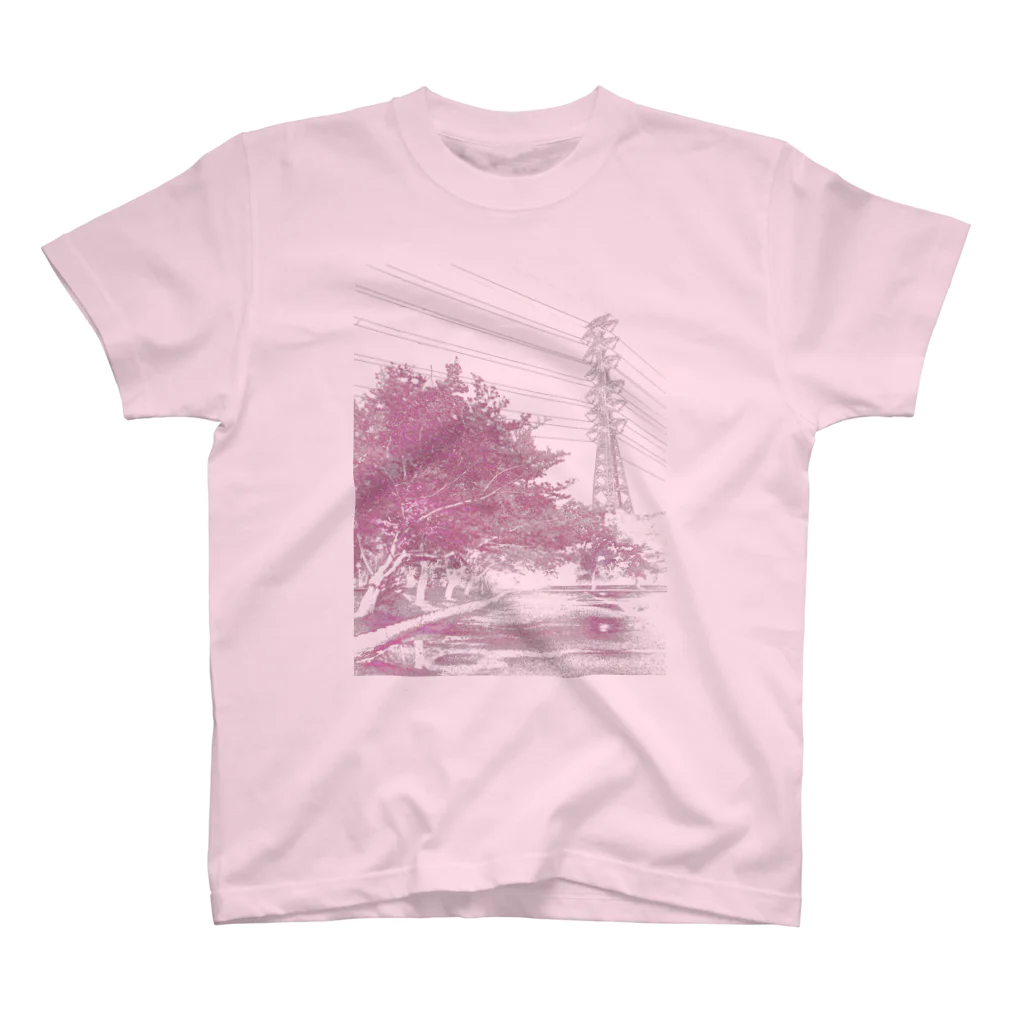 Electrical Babel @ SUZURIのEB-TS002-P " rose cerise" Regular Fit T-Shirt