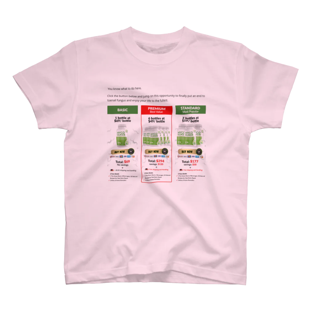 Myco Nuker Helps Relieve Nailsのhttps://www.facebook.com/MycoNuker/ Regular Fit T-Shirt