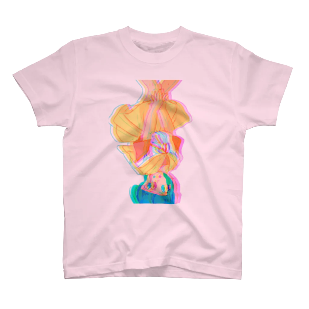 pipipiの逆さ女の子 スタンダードTシャツ