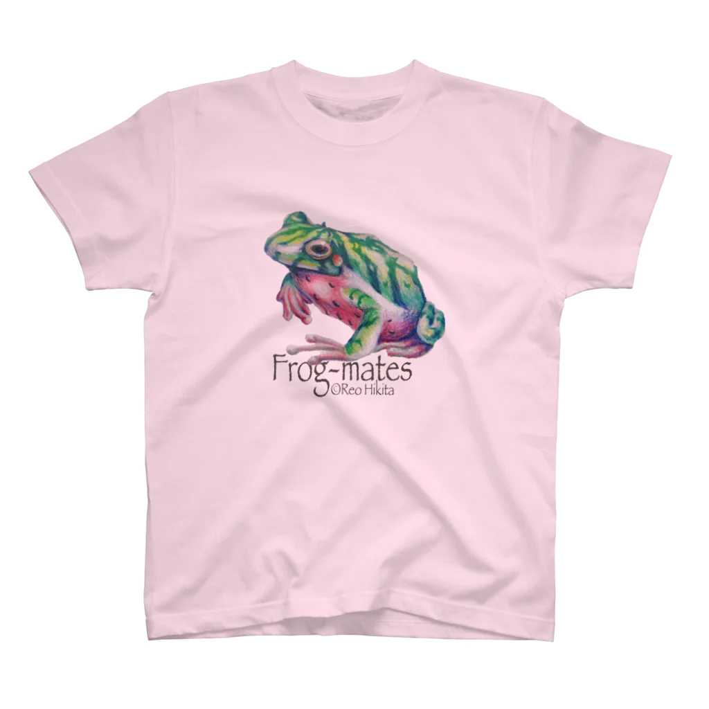 引田玲雄 / Reo Hikitaのカエルメイト(Frog-mates)より「スイカエル」 Regular Fit T-Shirt