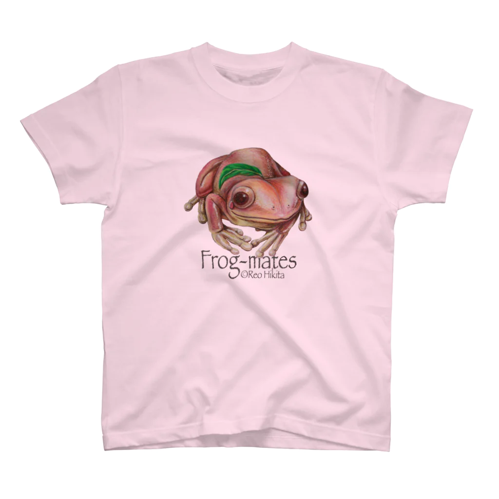 引田玲雄 / Reo Hikitaのカエルメイト(Frog-mates)より「モモガエル」 スタンダードTシャツ