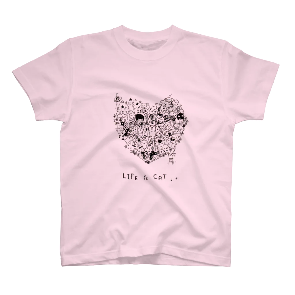 Cub*のLife is Cat スタンダードTシャツ