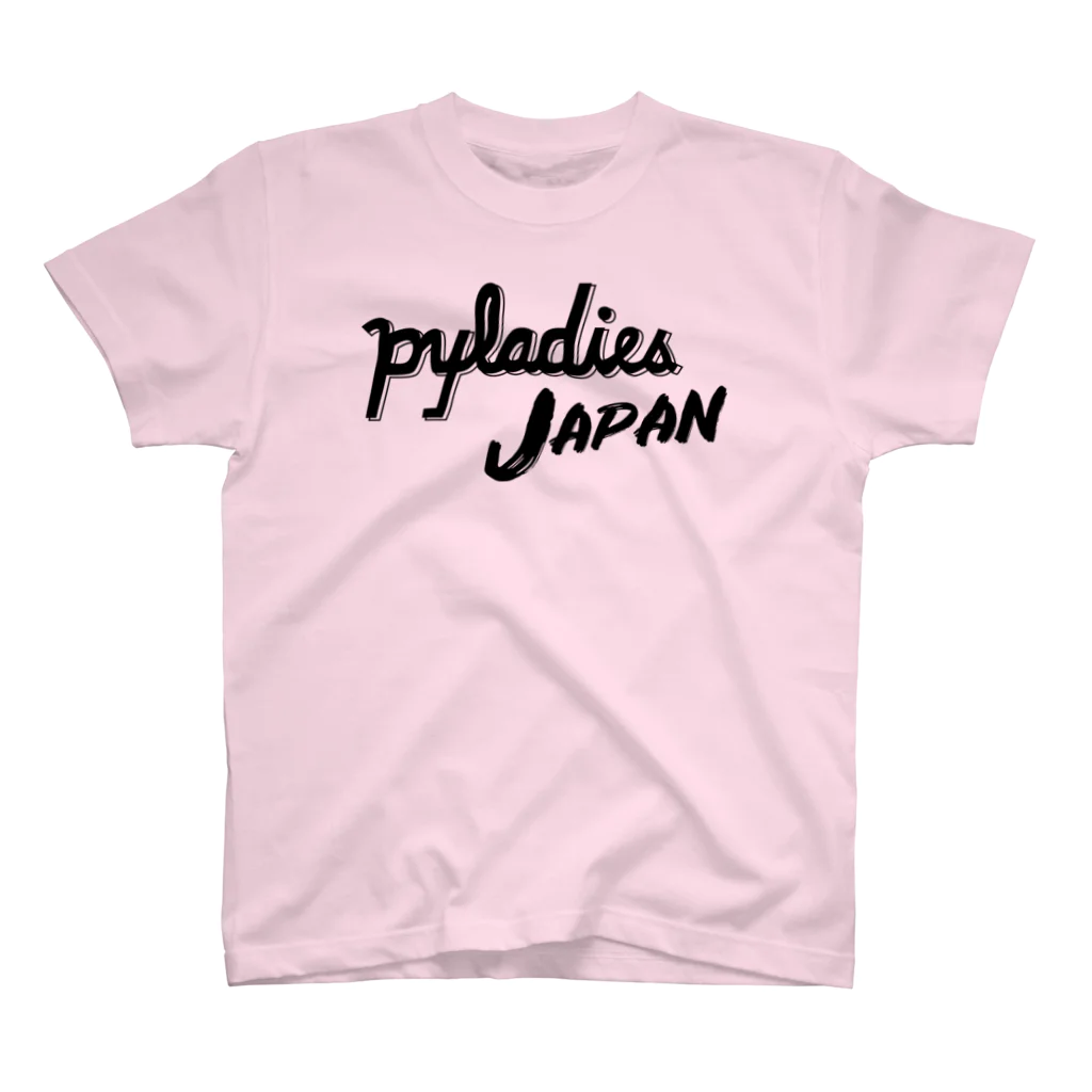 PyLadiesTokyoのPyLadies Japan 黒文字ver スタンダードTシャツ