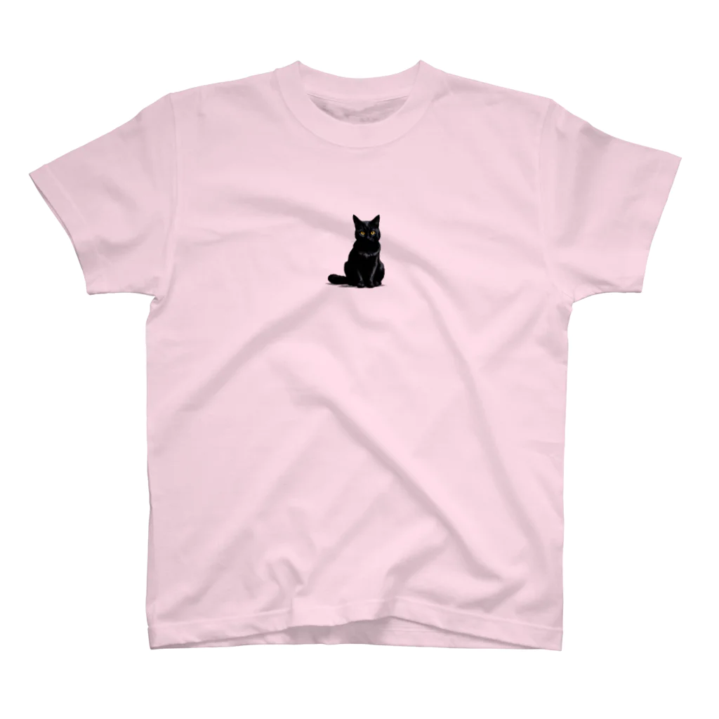 studio eizoの黒猫の思い (=^・^=) スタンダードTシャツ