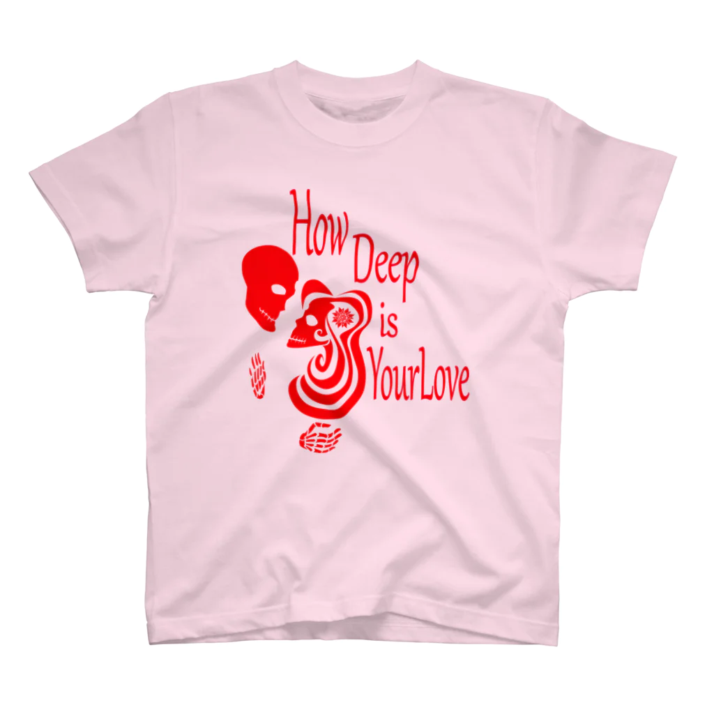 『NG （Niche・Gate）』ニッチゲート-- IN SUZURIのHow Deep Is Your Love（赤） スタンダードTシャツ