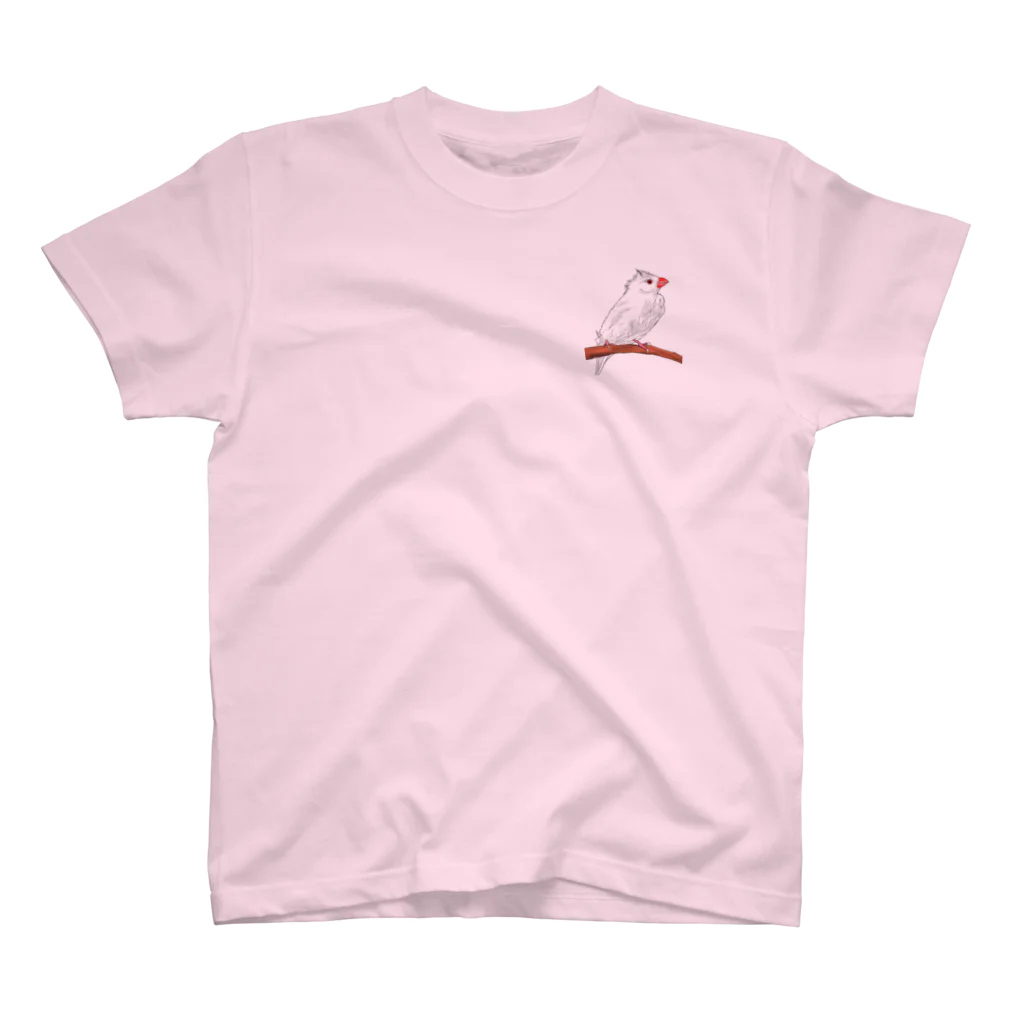 Lily bird（リリーバード）の水浴びした白文鳥さんグッズ Regular Fit T-Shirt