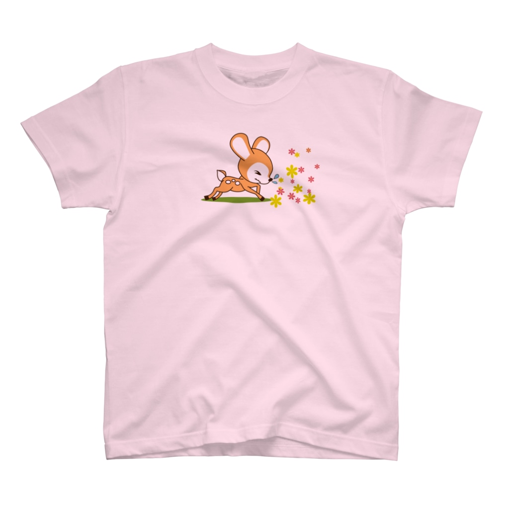 花粉症のバンビ イラスト大 ハンナ屋 Hannah のスタンダードtシャツ通販 Suzuri スズリ
