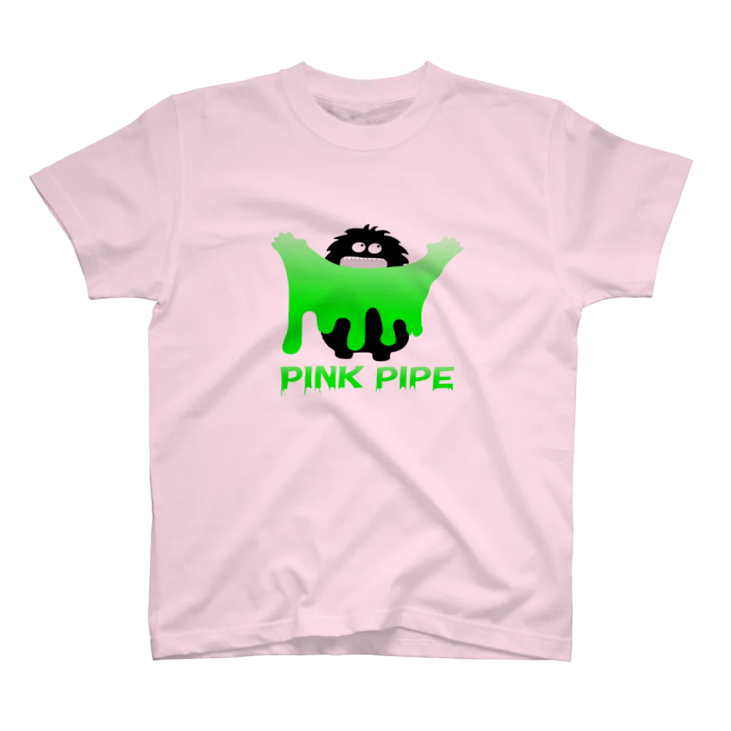 PinkPipeのPINK PIPEスライムモンスター緑 スタンダードTシャツ