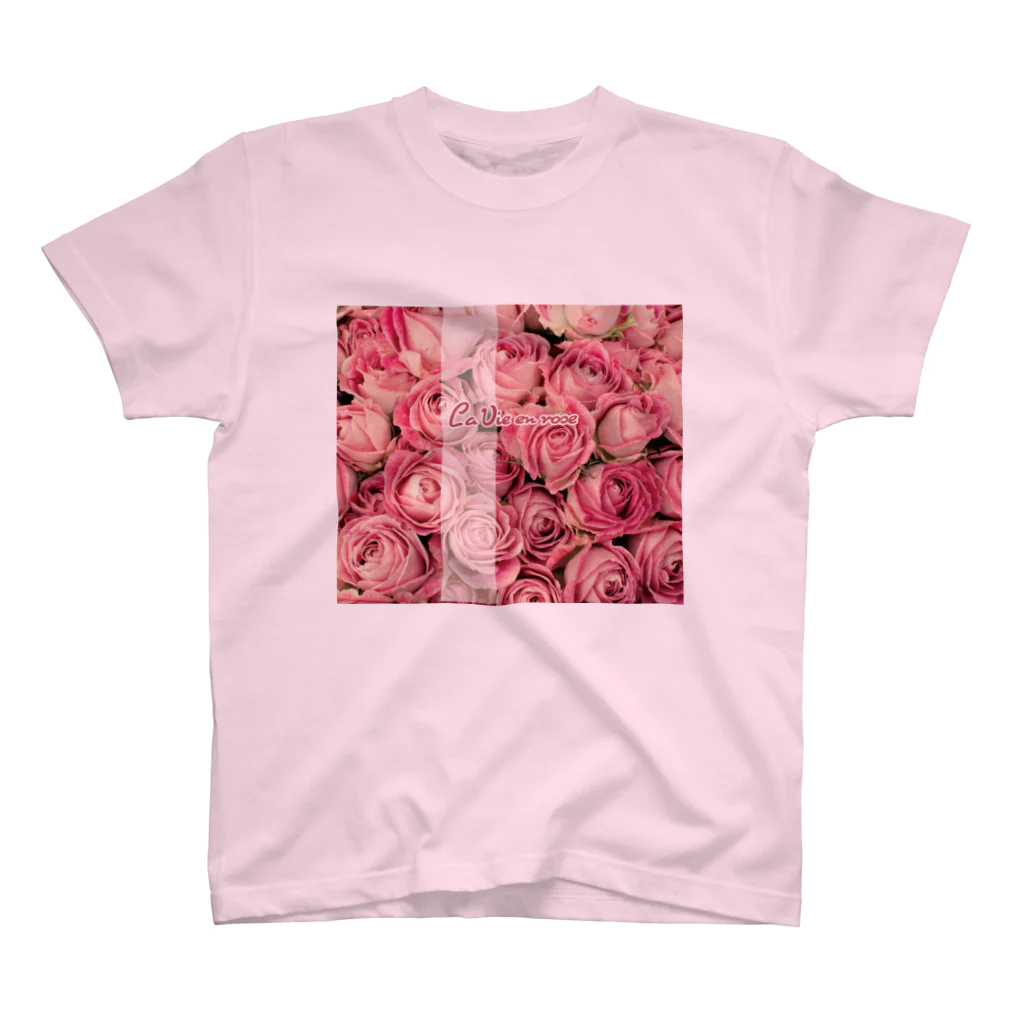 キャッツハンド：suzuriショップの La Vie en rose スタンダードTシャツ