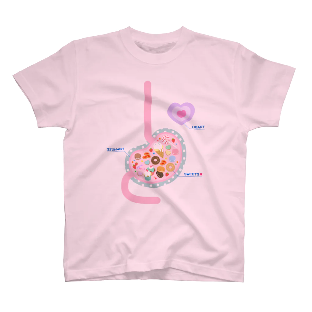 SECOND8のカワイ胃 スタンダードTシャツ