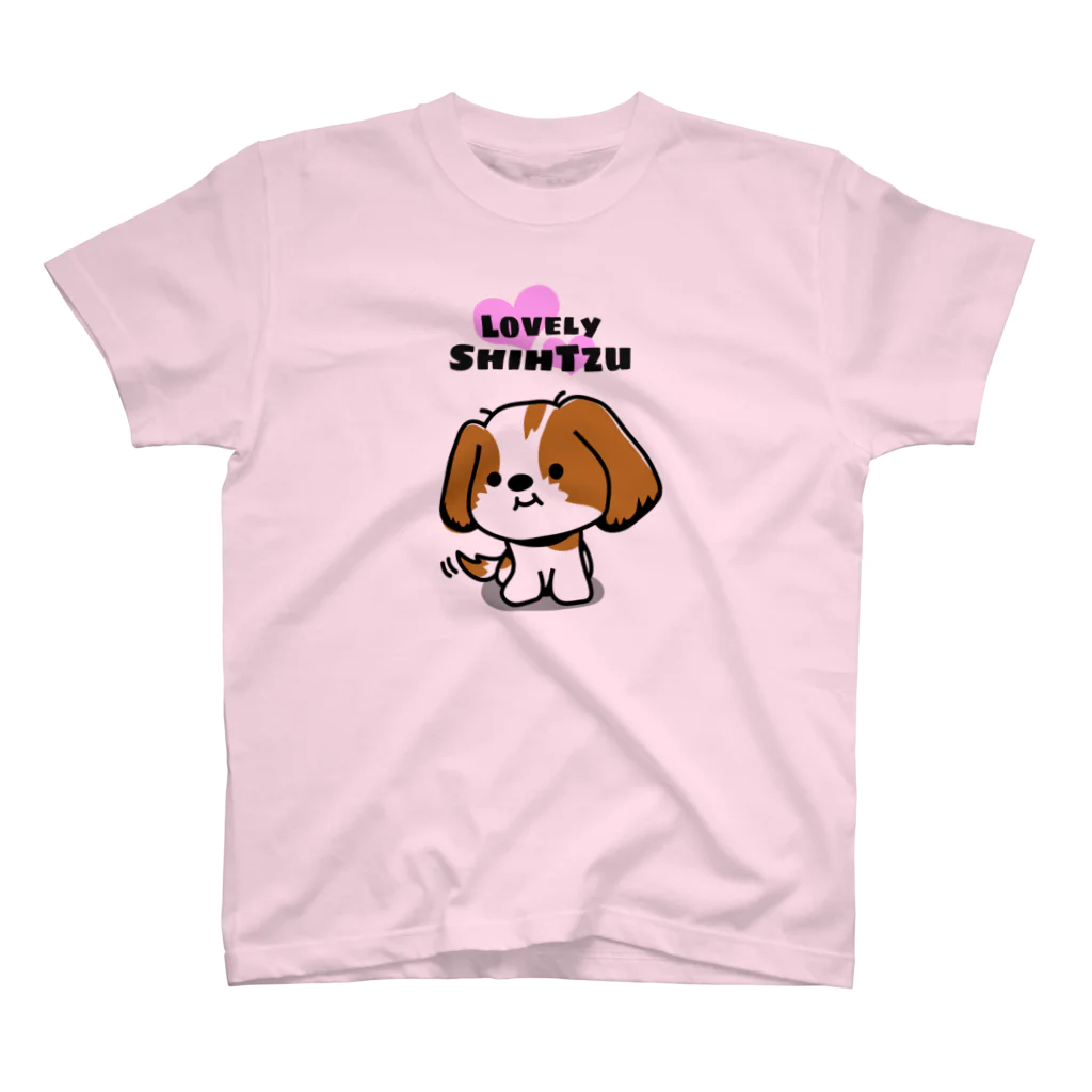 ぽんずのLovelyシーズー犬グッズのゆるかわシーズーＴシャツ#2 Regular Fit T-Shirt