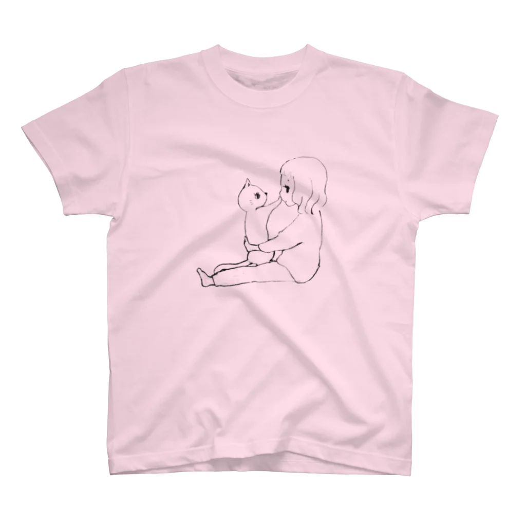 nannanのにゃんことわたし Regular Fit T-Shirt