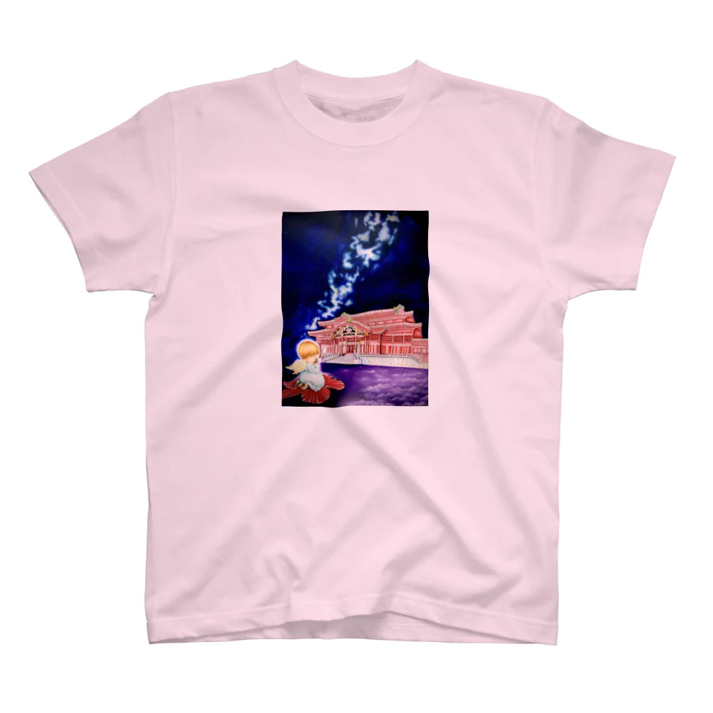 チョークアートゆらり沖縄の沖縄の華 スタンダードTシャツ