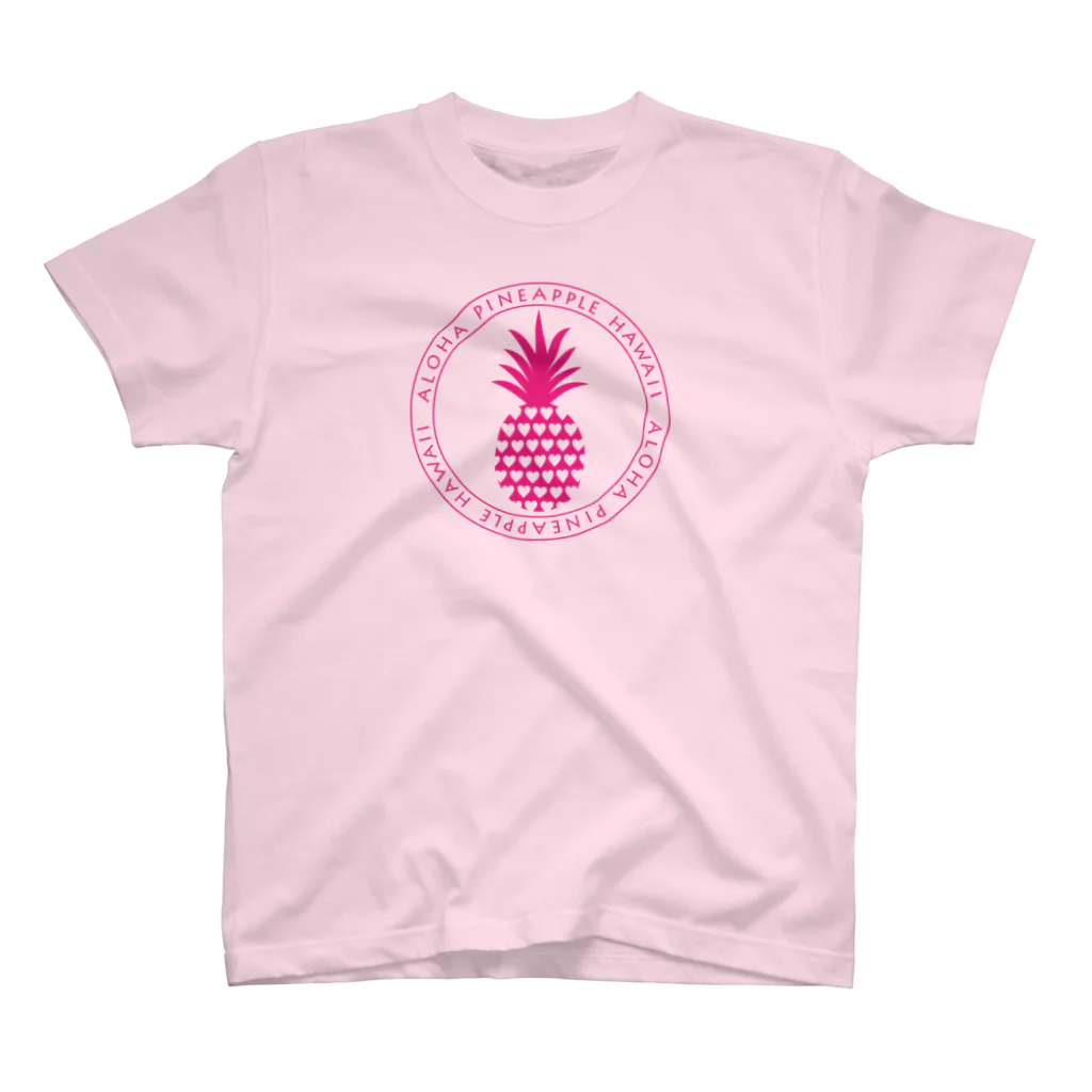 aloha_pineapple_hawaiiのパイナップル 23（heart） Regular Fit T-Shirt