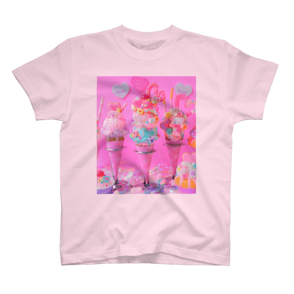 fancy fake sweets Marianne☆のアイスクリーム🍦 スタンダードTシャツ