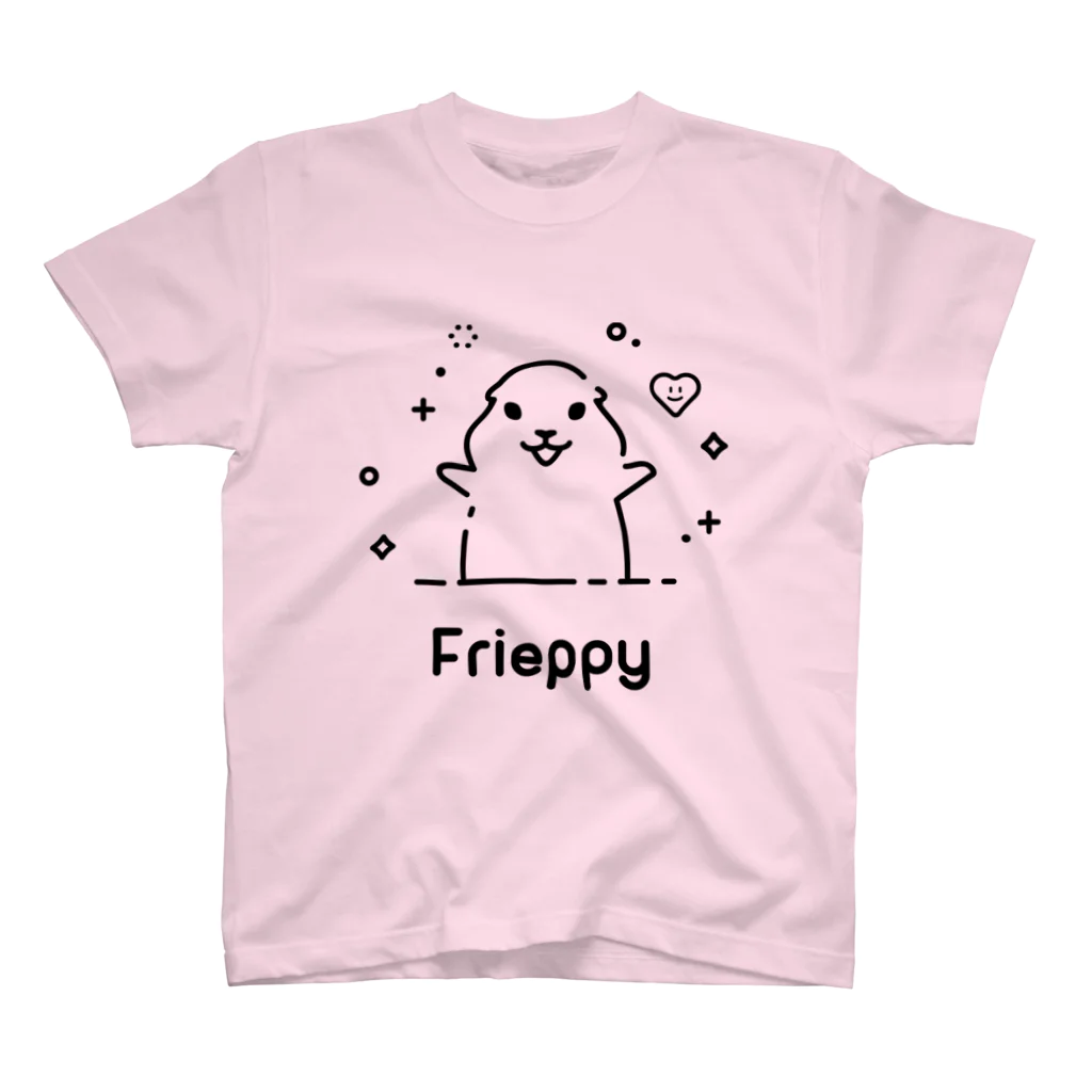 ラグナロク株式会社 Official ShopのFrieppy BlackロゴT スタンダードTシャツ