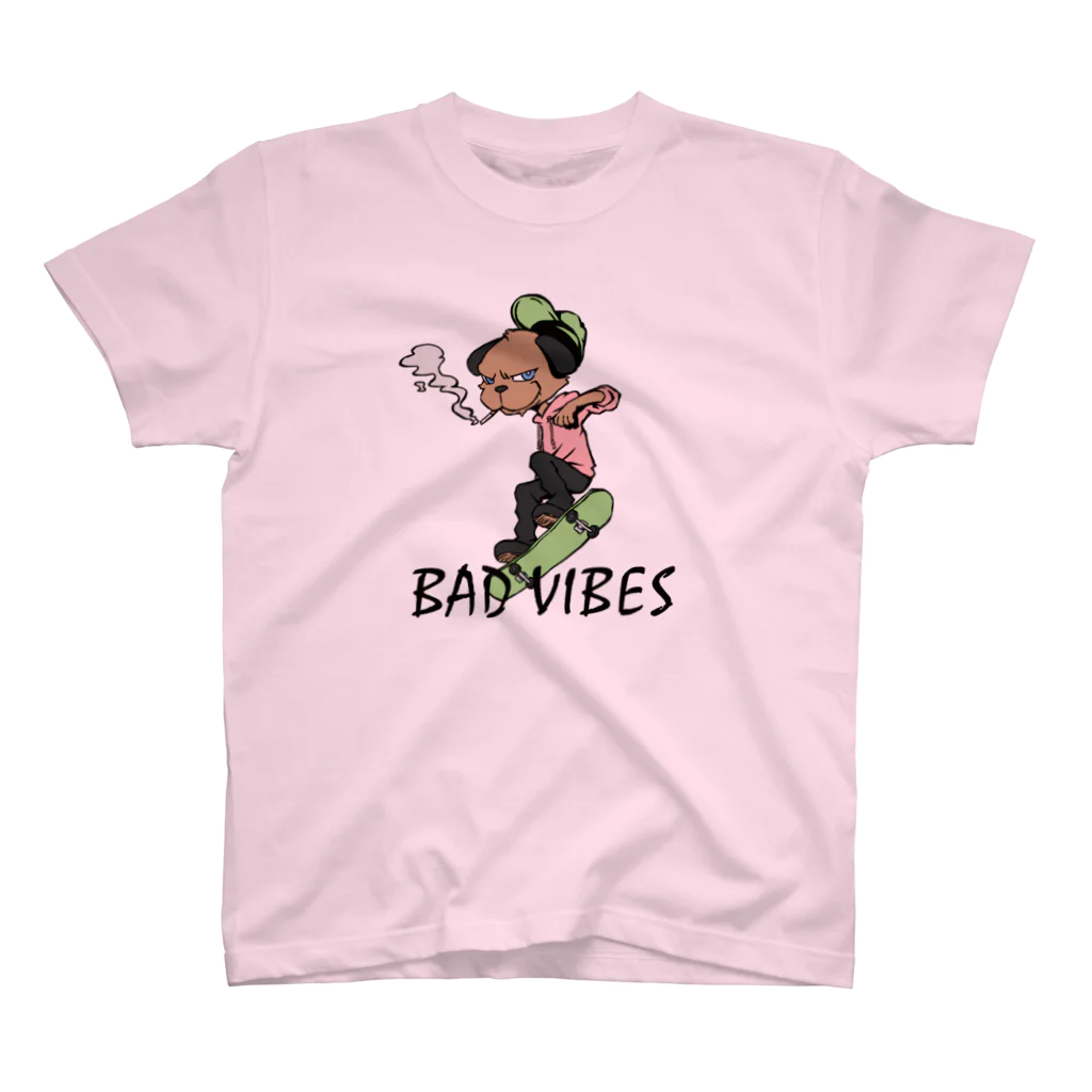 BAD VIBESのSkater Tee (Light Pink) スタンダードTシャツ