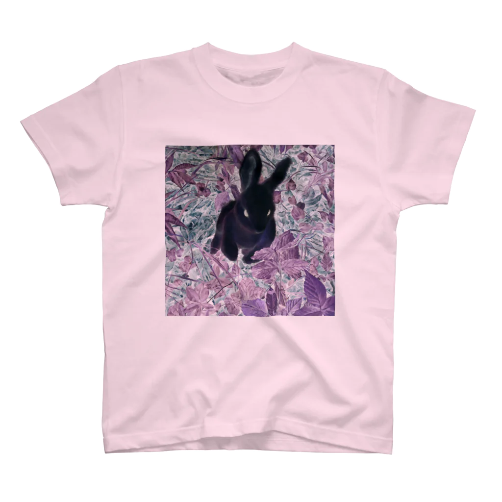 rabbit & bunniesのウサギ（反転） スタンダードTシャツ