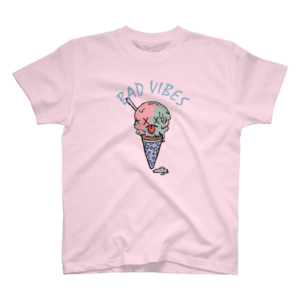 BAD VIBESのIce Tee (Light Pink) スタンダードTシャツ