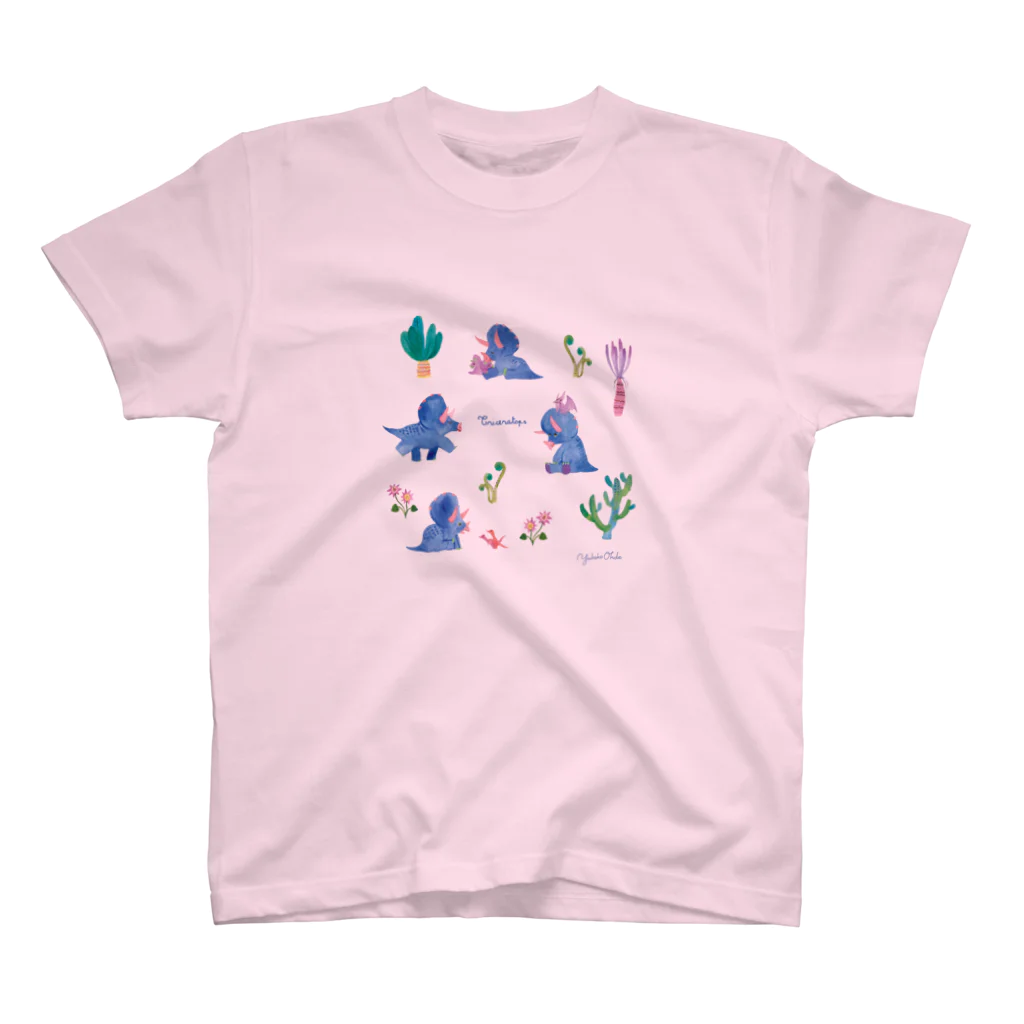 イラストレーター おおでゆかこのTriceratops スタンダードTシャツ