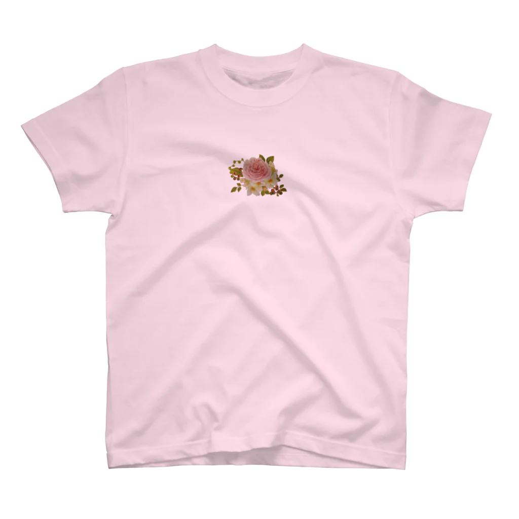saori*のピンクローズ スタンダードTシャツ