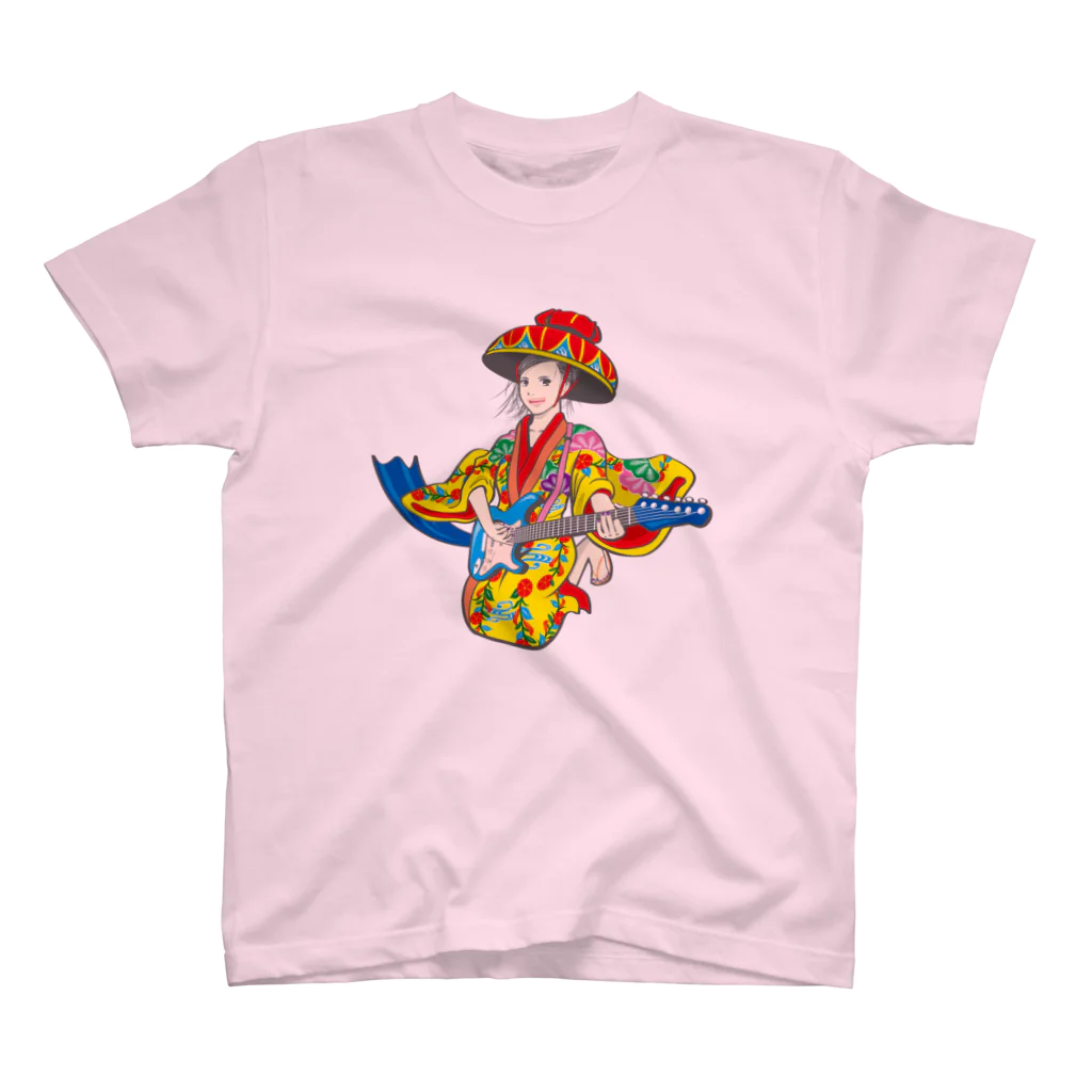 KOMIDESIGN_SUZURISHOPの琉球ROCK(琉球衣装女子) スタンダードTシャツ