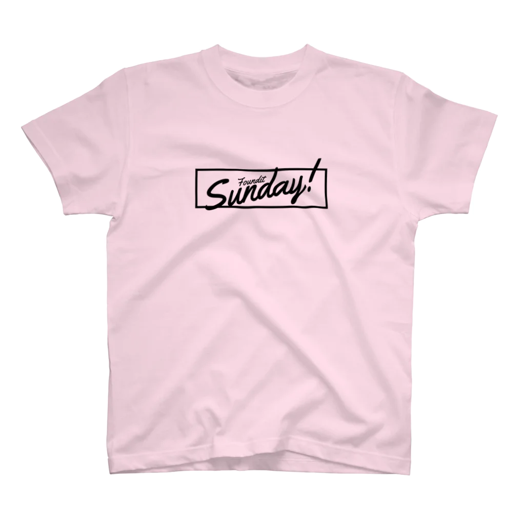 FounditのSunday!(black) スタンダードTシャツ