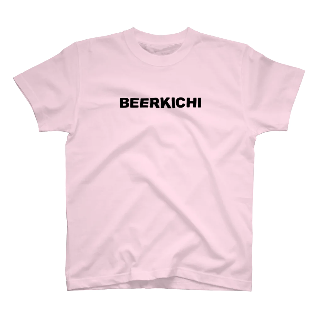 BEERKICHI(ビアキチ)の【背面】ビアキチくん(ピザ) スタンダードTシャツ