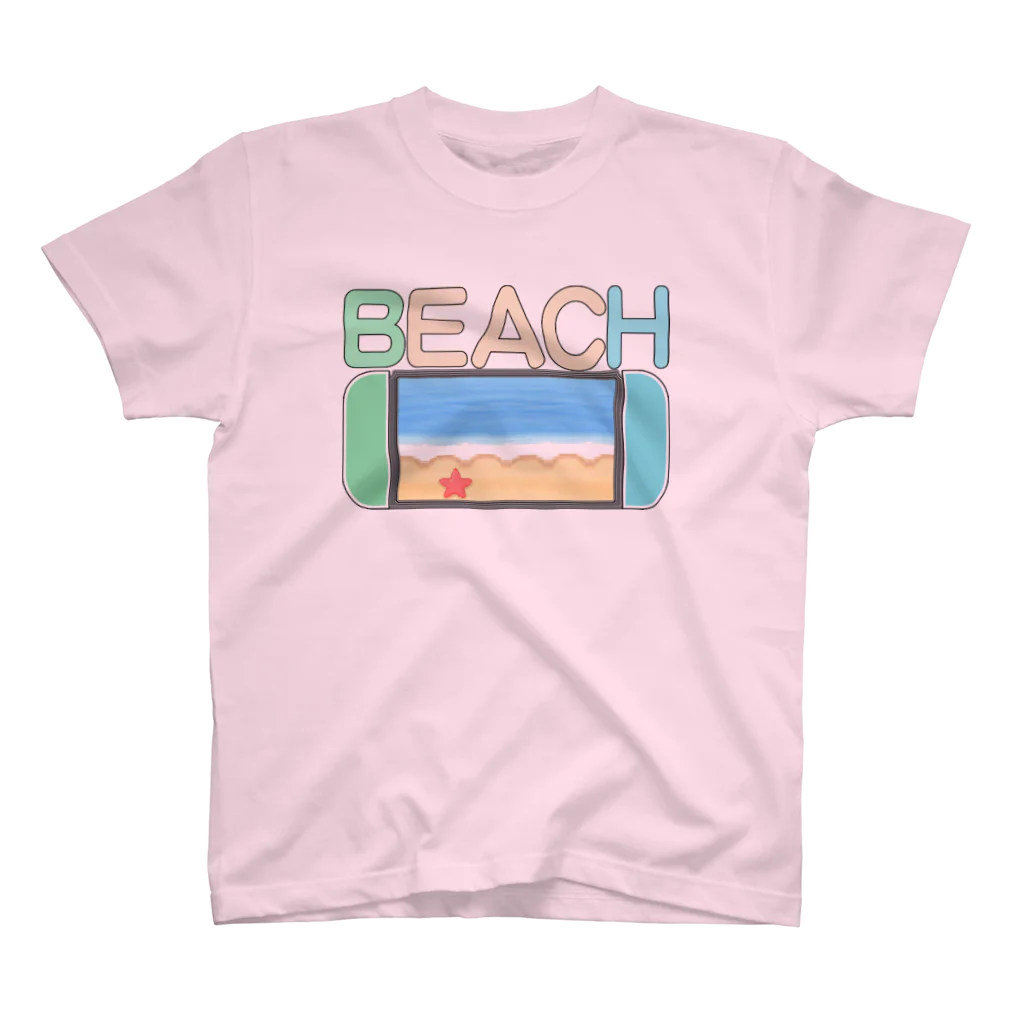 猿猫堂のあつ森BEACH スタンダードTシャツ